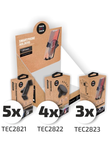 Pack ahorro expositor Soportes móvil coche 12 Unid