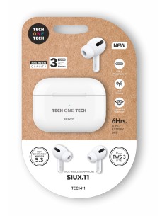 Auriculares inalámbrico SIUX.11 blancos TWS 6H