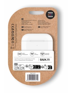 Auriculares inalámbrico SIUX.11 blancos TWS 6H 2