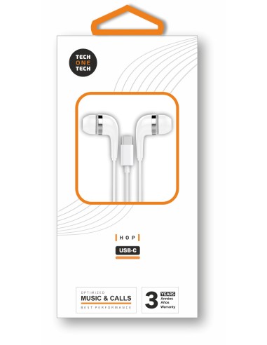 Auriculares HOP blancos intrauditivos conect USB-C