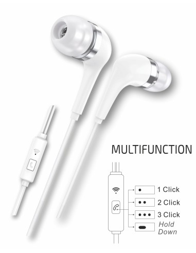 Auriculares HOP blancos intrauditivos conect USB-C