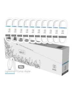 PACK ahorro 10 Cables BSK Lightning/Apple 2,4A