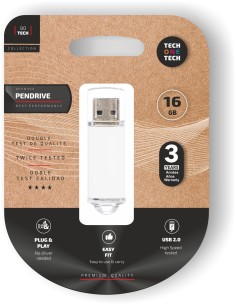 Basic white pendrive 16 Gb memoria usb