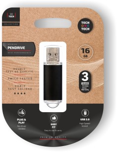Basic black pendrive 16 Gb memoria usb