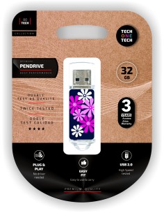 Flower power pendrive 32 Gb memoria usb