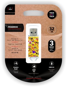 EmojiTech Emojis pendrive 32 Gb memoria usb