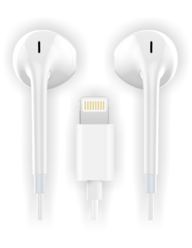 Auriculares HIP blancos, Lightning (Comp. Apple)