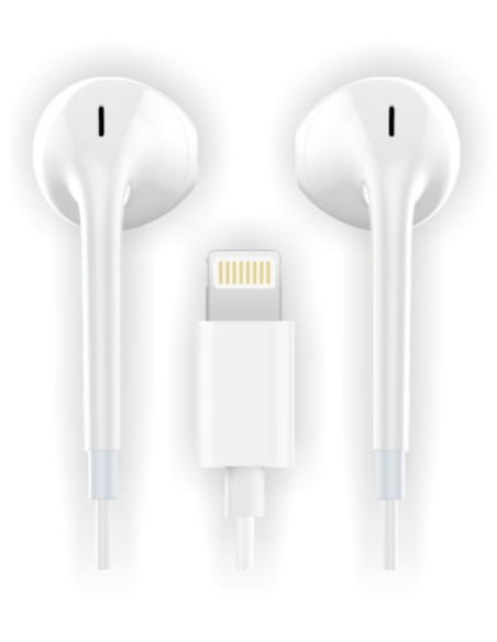 Auriculares HIP blancos, Lightning (Comp. Apple)