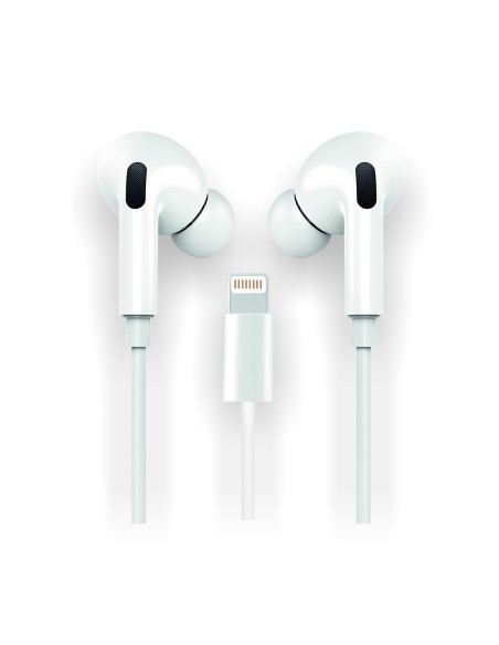 Auriculares HOP blancos, Lightning (Comp. Apple)