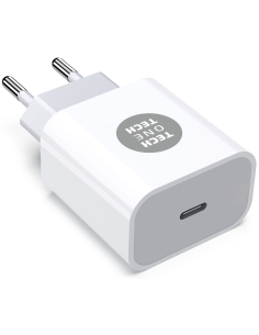 Cargador PD 20W + cable USB-C blanco 2