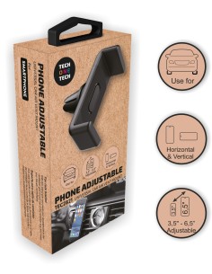 Soporte de móvil para coche, pinza extensible univ